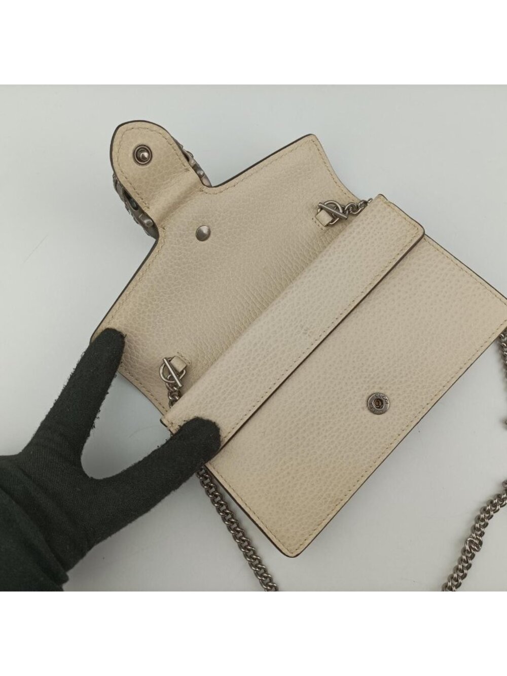 Gucci Dionysus White Leather Shoulder Bag - Picture 12 of 16